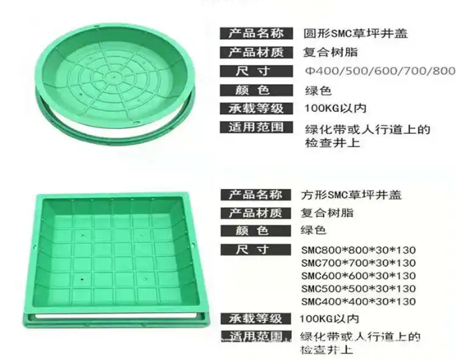 湘阴树脂复合种植井盖展示